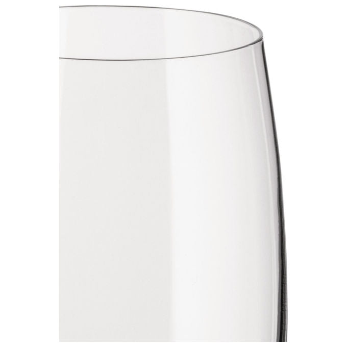Alessi bicchieri flute per spumante e champagne, collezione Mami XL, vetro cristallino, set da 4 pezzi, 250 ml