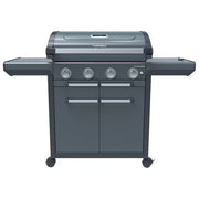 Campingaz 4 Series Premium S Dualgas, barbecue a gas o metano, 4 bruciatori, ghisa smaltata, 13.6 kw, fornello laterale, InstaClean