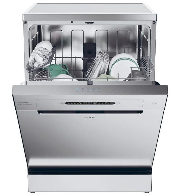 Candy CF3C7L0S RapidÓ Lavastoviglie Libera installazione 13 coperti Classe C 47 dB Wi-Fi Inverter (85x60x60 cm) colore Argento