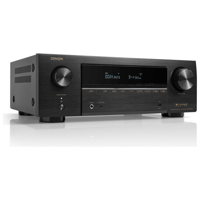 Denon AVR-X1800H Amplificatore AV 7.2 canali 80W Dolby Atmos DTS:X HDMI 8K Wi-Fi Bluetooth HEOS DAB+ colore Nero