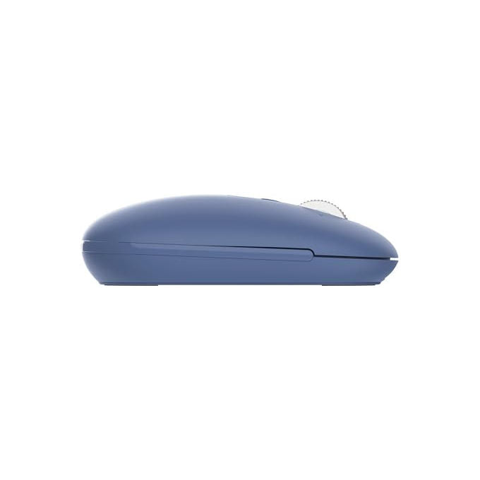 Trust Seron mouse wireless Bluetooth, hyperscroll slim, silenzioso, ricaricabile, multi-dispositivo, 65% plastica riciclata, blu