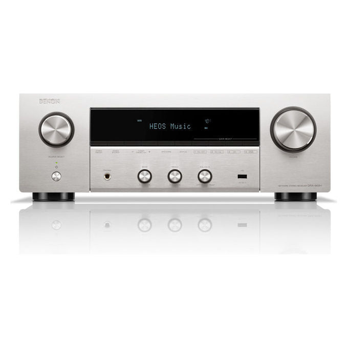 Denon DRA-900H sintoamplificatore stereo 2.2 canali, 100 W, Wi-Fi, Bluetooth, HDMI 8K, HEOS, AirPlay 2, argento