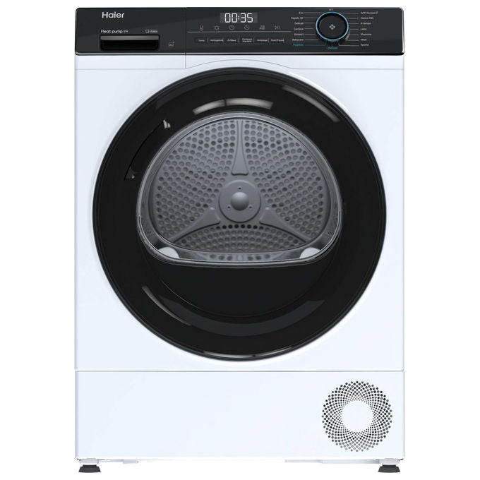 Haier HD90-D939-IT I-Pro Series 3 Asciugatrice Pompa di Calore 9 Kg Classe D I-Refresh Pro 64 dB IoT APP hON (85x60x62.5 cm) colore Bianco