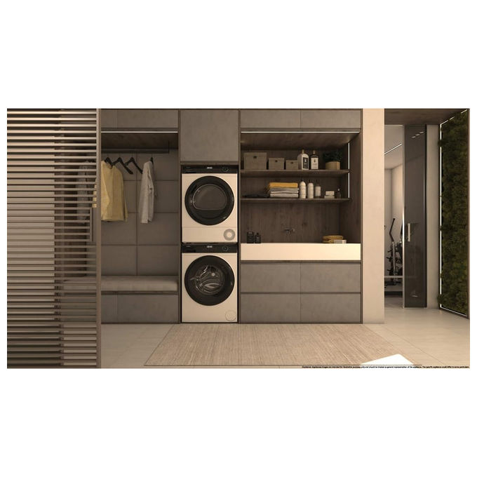 Haier HD90-D939-IT I-Pro Series 3 Asciugatrice Pompa di Calore 9 Kg Classe D I-Refresh Pro 64 dB IoT APP hON (85x60x62.5 cm) colore Bianco