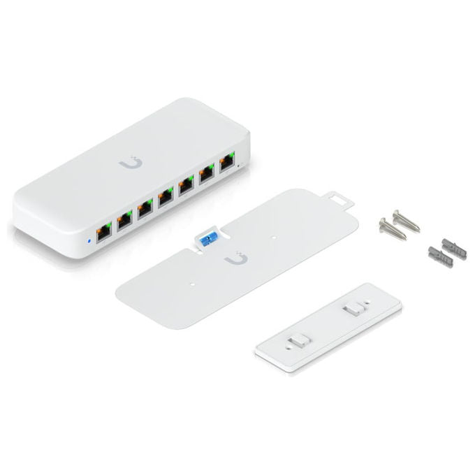 Ubiquiti USW-ULTRA-210W UniFi Ultra Switch Gestito L2 8 Porte Gigabit Ethernet 7x PoE+ Budget PoE 202W colore Bianco