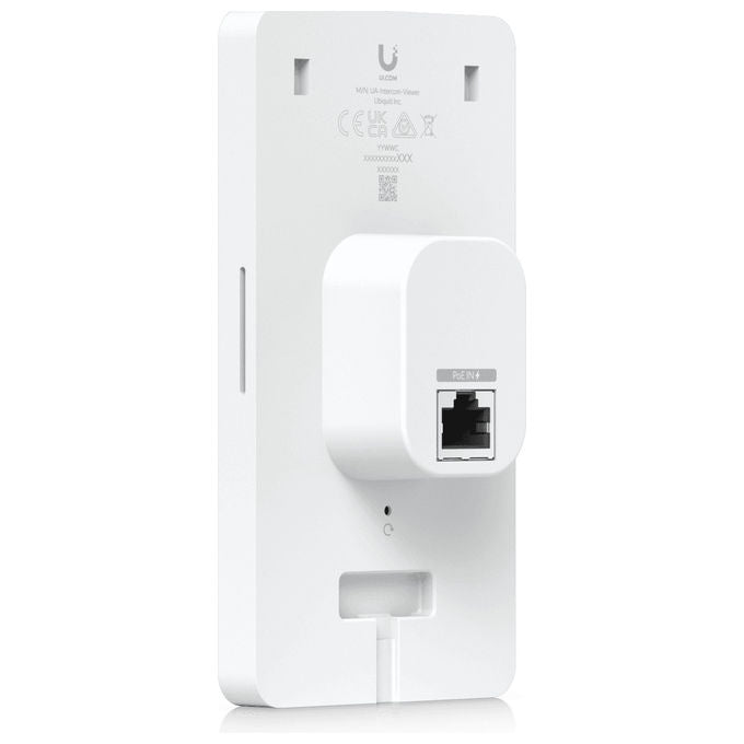 Ubiquiti UA-INTERCOM-VIEWER UniFi Display Videocitofono Touchscreen 5'' Audio Bidirezionale PoE Montaggio a Parete colore Bianco