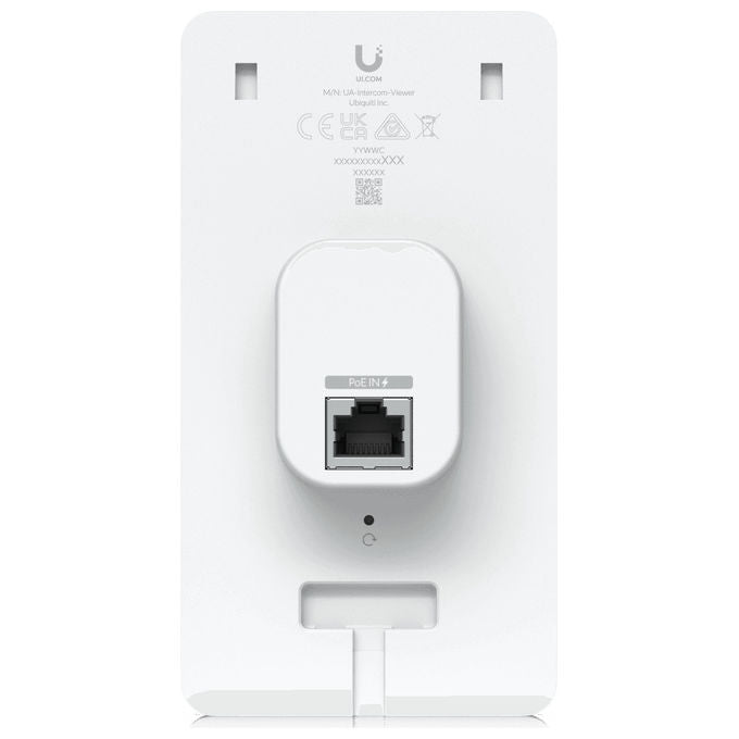 Ubiquiti UA-INTERCOM-VIEWER UniFi Display Videocitofono Touchscreen 5'' Audio Bidirezionale PoE Montaggio a Parete colore Bianco
