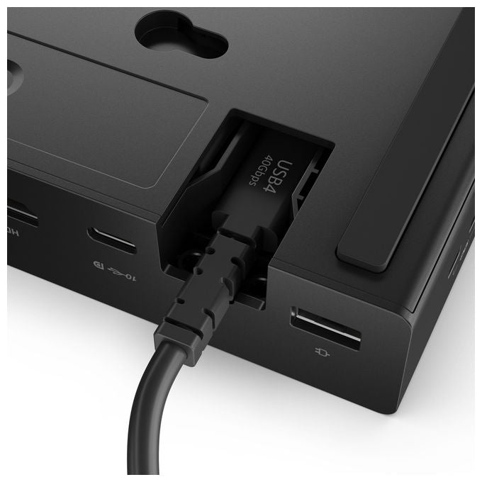 Lenovo ThinkPad USB4 Dock 5000, docking station Thunderbolt 4, 4 display, 4K, 4x USB-A, 2x USB-C, HDMI 2.1, 2x DisplayPort, Ethernet, 100W, nero