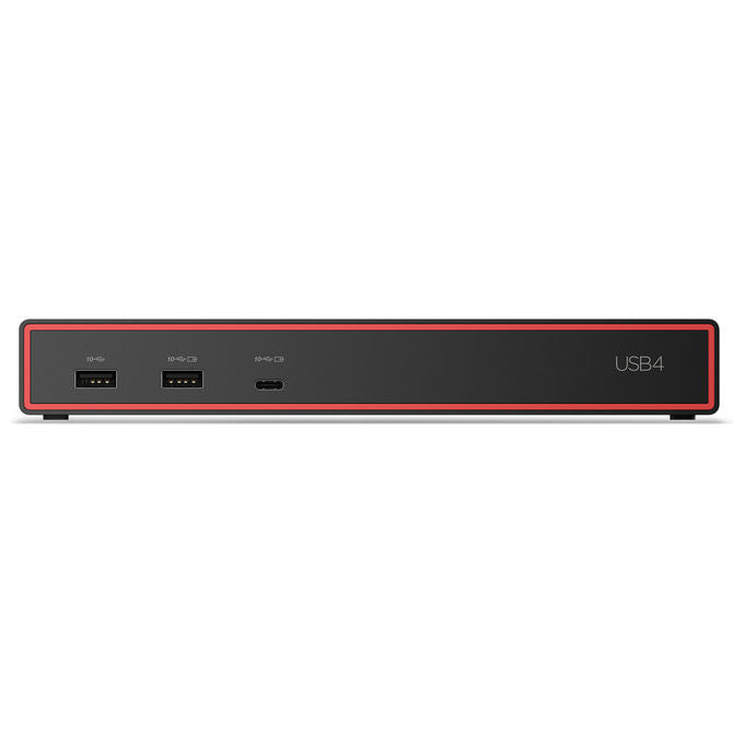 Lenovo ThinkPad USB4 Dock 5000, docking station Thunderbolt 4, 4 display, 4K, 4x USB-A, 2x USB-C, HDMI 2.1, 2x DisplayPort, Ethernet, 100W, nero