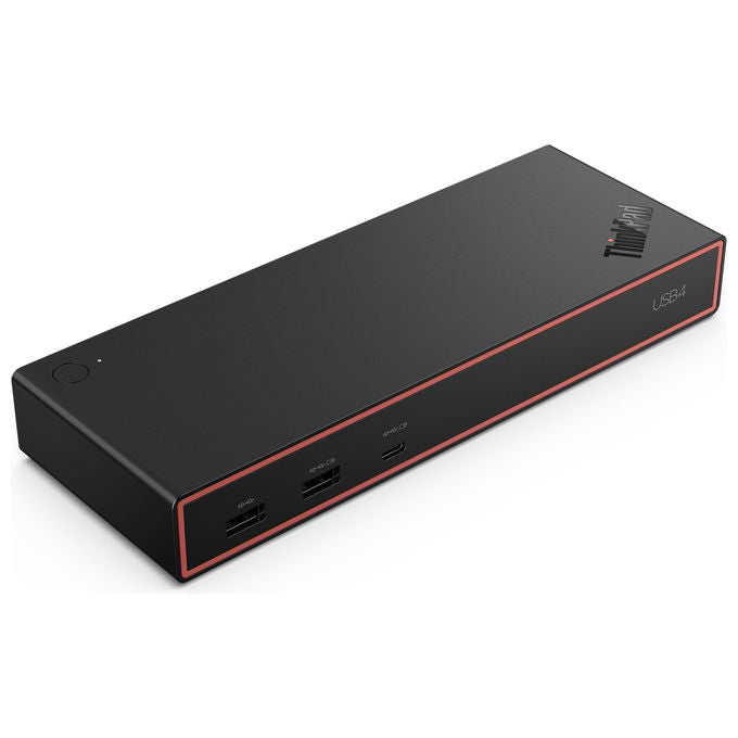Lenovo ThinkPad USB4 Dock 5000, docking station Thunderbolt 4, 4 display, 4K, 4x USB-A, 2x USB-C, HDMI 2.1, 2x DisplayPort, Ethernet, 100W, nero