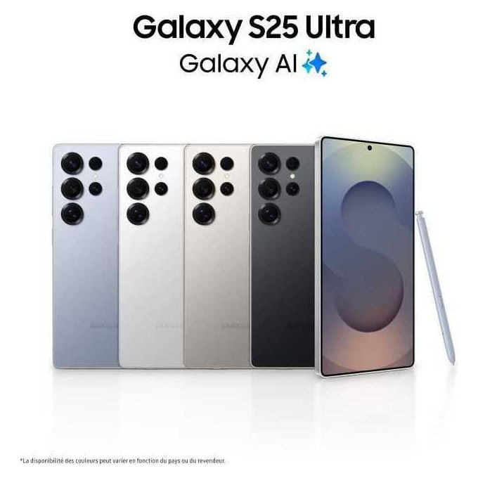 Samsung Galaxy S25 Ultra, smartphone 5G, 6.9 pollici, Snapdragon 8 Elite, 12 GB RAM, 256 GB, fotocamera 200 MP, Titanium Silverblue