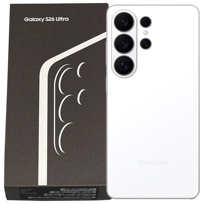 Samsung Galaxy S26 Ultra 5G, smartphone, 6.9'' Dynamic AMOLED 2X, 16GB RAM, 1TB, Snapdragon 8 Elite Gen 5, 200MP, Bianco