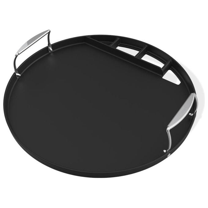 Weber piastra in ghisa smaltata per barbecue a carbone, Ø 57 cm, superficie intera, calore uniforme, carne pesce e verdure