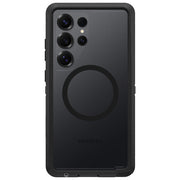 OtterBox custodia Defender XT Clear con magneti, Samsung Galaxy S25 Ultra, protezione militare 7x, ricarica wireless Qi2 15W, trasparente nero