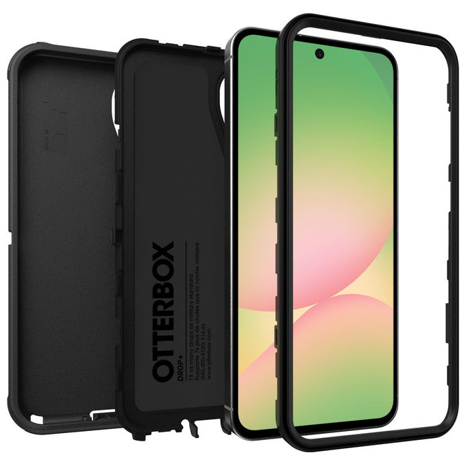 OtterBox custodia Defender per Samsung Galaxy A56 5G, triplo strato, protezione militare 7X, antiurto, nero