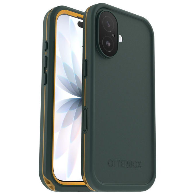 OtterBox custodia impermeabile Frē Series MagSafe per iPhone 17 Pro, IP68, protezione schermo integrata, resistente alle cadute MIL-STD-810G, verde