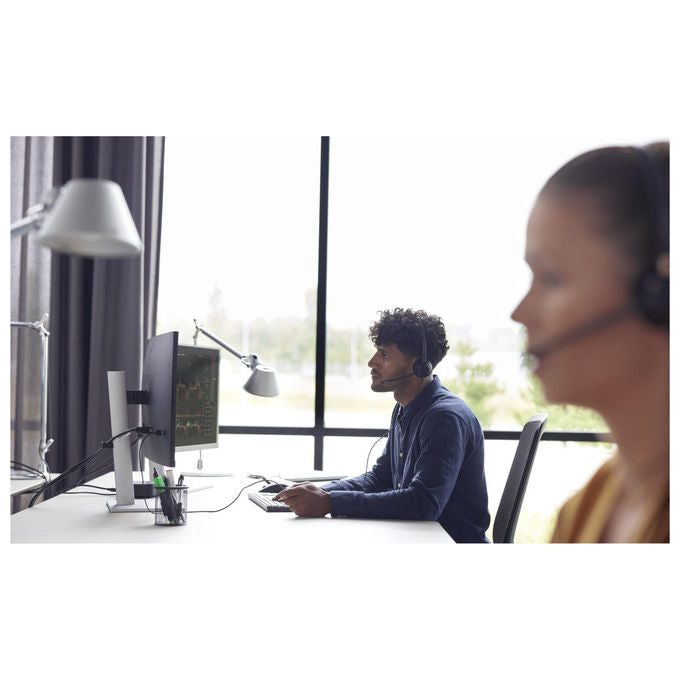 Poly EncorePro 310, cuffia monaurale USB-A, cancellazione del rumore, microfono a braccio, per contact center, nero