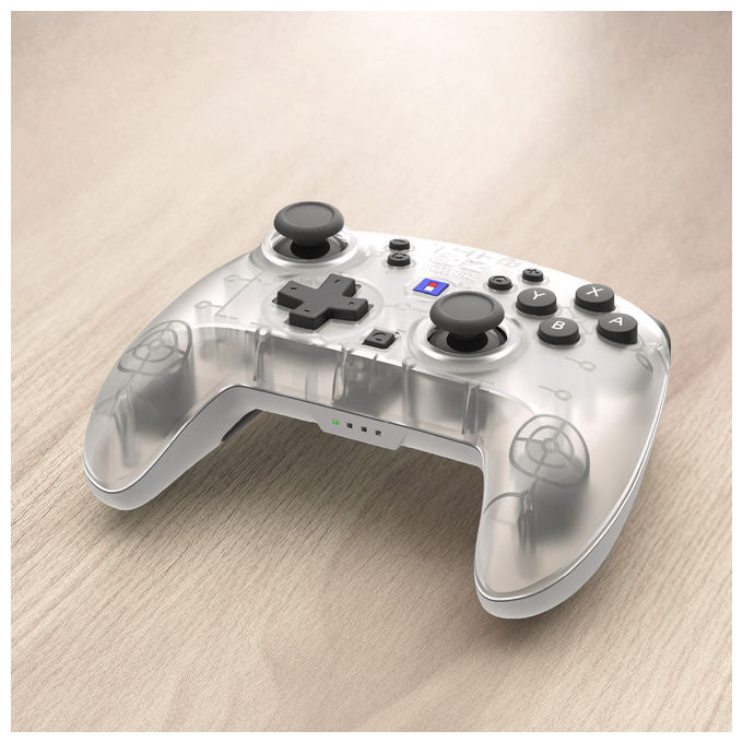 Hori HORIPAD Turbo Wireless Frost, controller per Nintendo Switch 2, bianco, Bluetooth, stick TMR, pulsanti programmabili