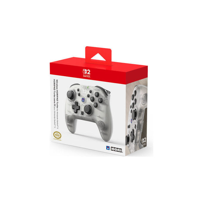 Hori HORIPAD Turbo Wireless Frost, controller per Nintendo Switch 2, bianco, Bluetooth, stick TMR, pulsanti programmabili