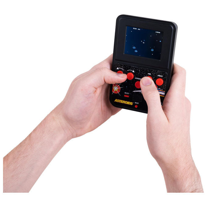 FIZZ Creations console portatile Asteroids schermo LCD a colori gioco arcade retro grafica originale effetti sonori