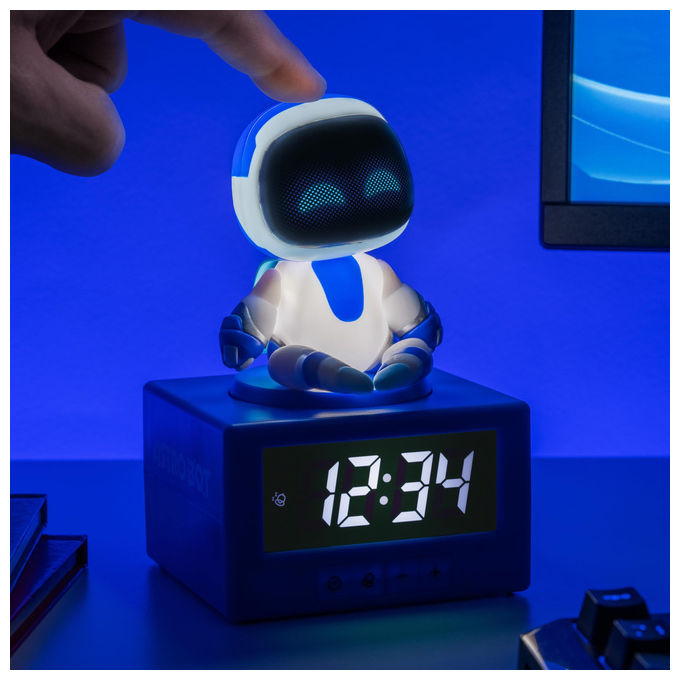 Paladone sveglia Astro Bot luce notturna funzione snooze in PVC PlayStation 17 cm