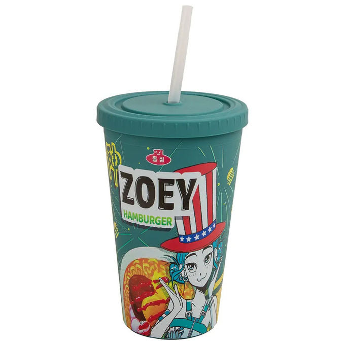 Cinereplicas tumbler K-Pop Demon Hunters Zoey Hamburger bicchiere in plastica capacita' 475 ml