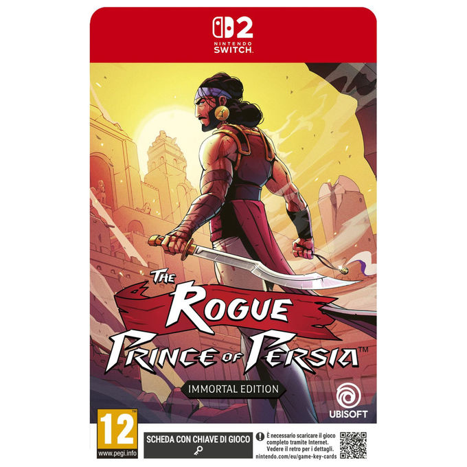 Ubisoft the rogue prince of persia immortal edition, Nintendo Switch 2, key card, steelbook, gioco avventura, roguelite, PEGI 12