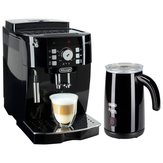 De'Longhi Magnifica S macchina caffe' automatica ECAM21.118.B, macinatore integrato, Cappuccino System, 1450W, 1,8L, nero