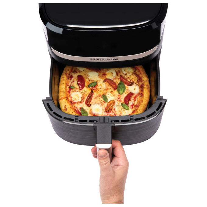 Russell Hobbs SatisFry friggitrice ad aria, 8,3 L, 1800 W, 9 programmi, tecnologia Rapid Air, touch digitale, nero