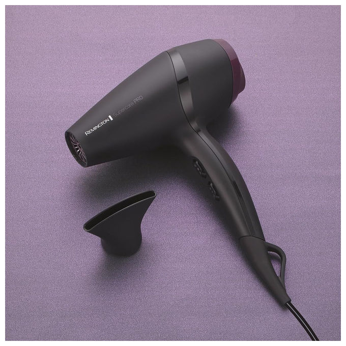 Remington asciugacapelli 2100w, 3 temperature, 2 velocita', leggero, professionale