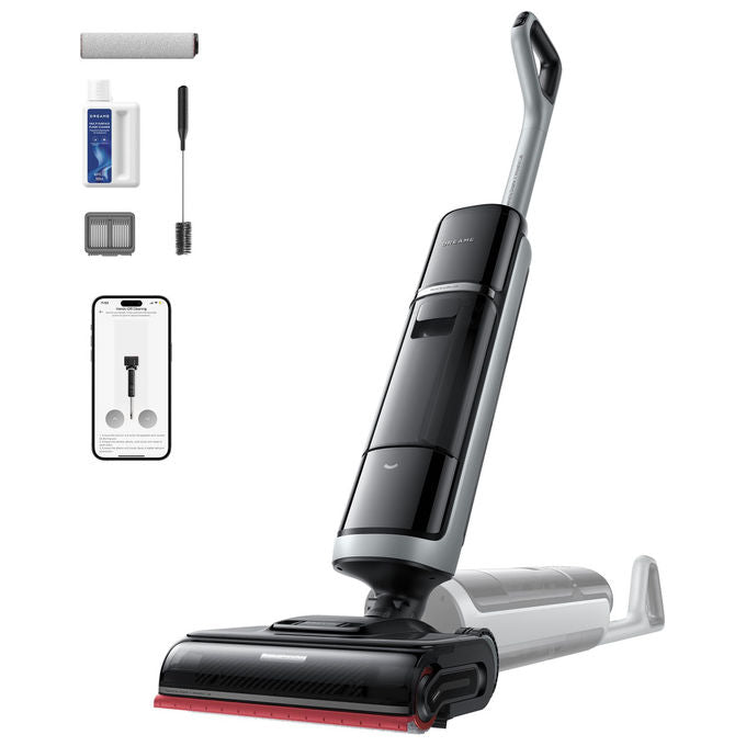 Dreame H15 Pro Combo, lavapavimenti aspira e lava, 21000 Pa, 400 W, autonomia 60 min, serbatoio 0,78 L, nero