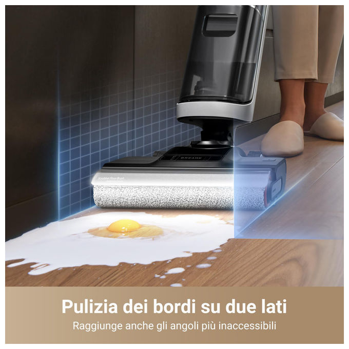 Dreame HHR31A H14 Pro Combo VM Lavapavimenti Senza Filo Wet Dry 18.000 Pa 400W autonomia 40 min filtro HEPA colore Nero
