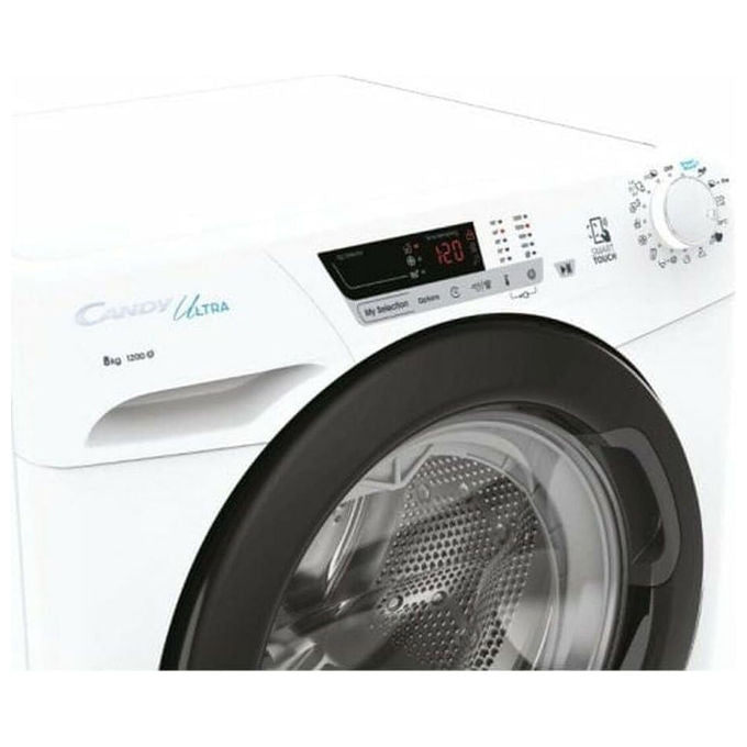 Candy HCU1282DWB4-1-S Ultra Lavatrice Carica Frontale 8 Kg 1200 Giri Classe B NFC colore Bianco