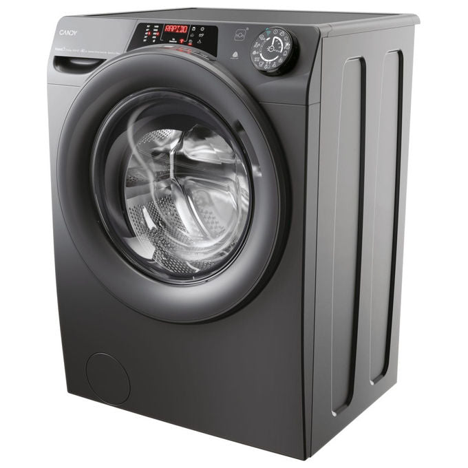 Candy ROW4966DWRR7-S RapidÓ Lavasciuga Frontale 9-6 Kg 1400 rpm Classe D Inverter Vapore Wi-Fi Bluetooth (85x60x58 cm) colore Antracite