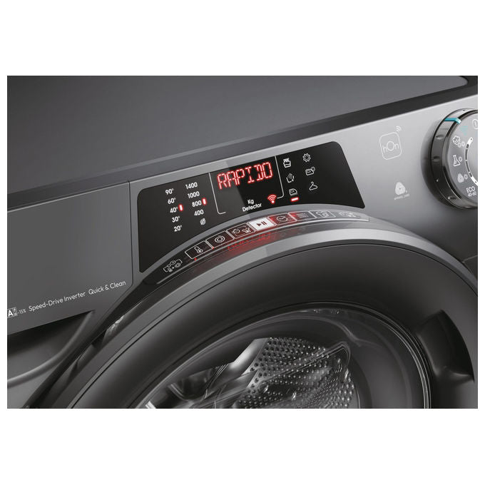 Candy ROW4966DWRR7-S RapidÓ Lavasciuga Frontale 9-6 Kg 1400 rpm Classe D Inverter Vapore Wi-Fi Bluetooth (85x60x58 cm) colore Antracite