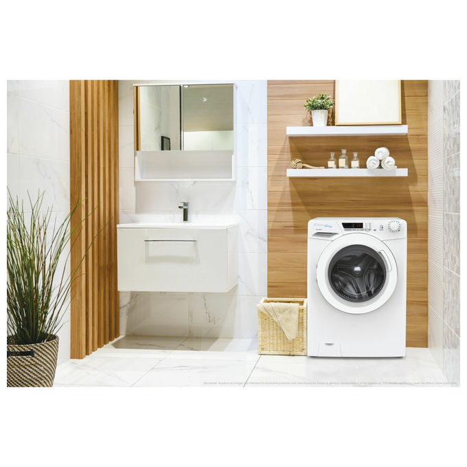Candy HES14134TWM-1-S Ultra Hygiene Lavatrice Frontale 13 Kg 1400 rpm Classe A Inverter Vapore Wi-Fi (85x60x68 cm) colore Bianco