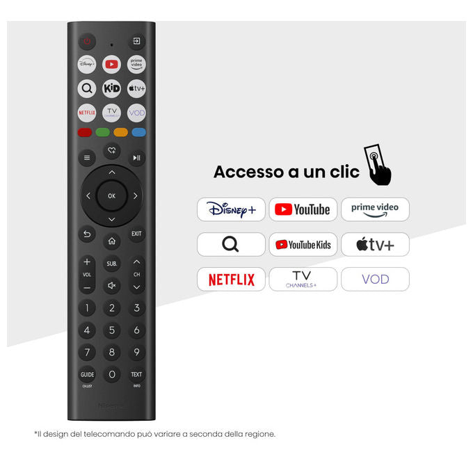Hisense smart tv 32 pollici, 32E43QT, HD ready, LED, VIDAA U8, DVB-T2-S2, game mode, AirPlay 2, Wi-Fi, nero