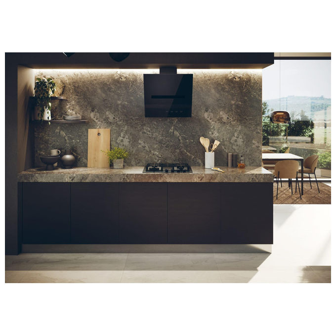 Haier piano cottura a gas da incasso, serie 4, HAVG6BF4TBPB, 4 fuochi, vetro temperato nero, 60 cm, griglie in ghisa