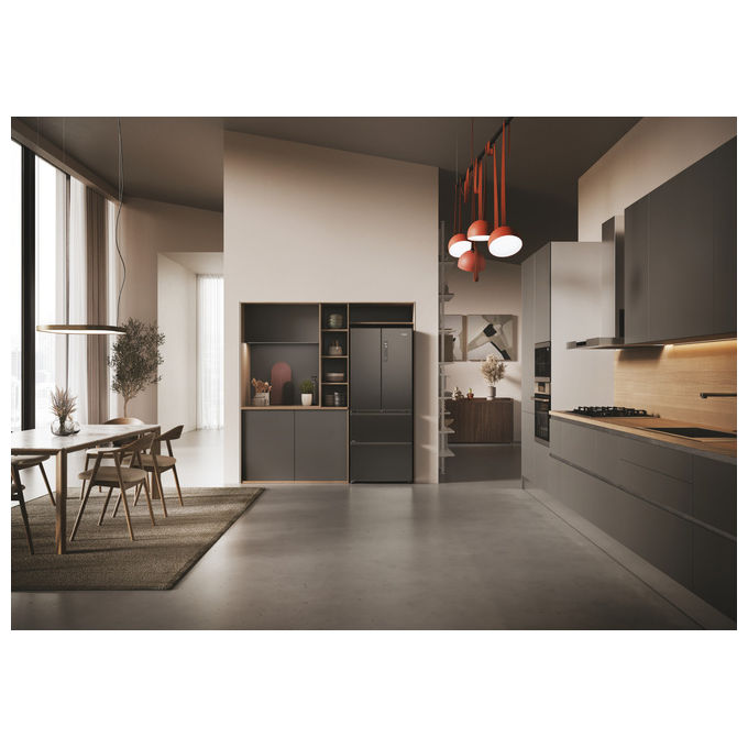 Haier HFR3718ENMD Frigorifero French Door 402 L Classe E Acciaio Inox Dark