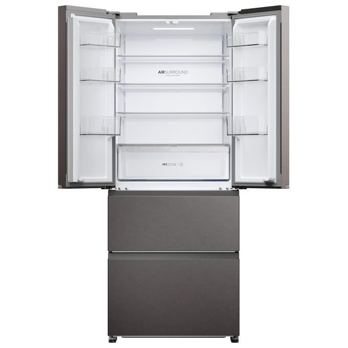 Haier HFR3718ENMD Frigorifero French Door 402 L Classe E Acciaio Inox Dark