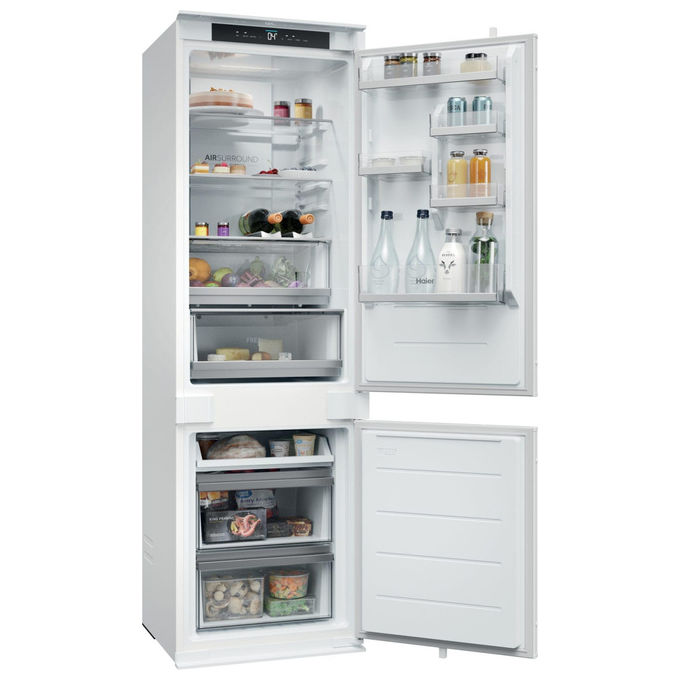 Haier HBQW5518E ID Titanium 2 Frigorifero Combinato da Incasso 251 L 177 cm Classe E 35 dB No Frost Wi-Fi Inverter colore Bianco