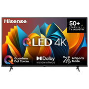 Hisense smart tv QLED 55 pollici 4K, 55E7Q, Dolby Vision, Dolby Atmos, HDR10+, VIDAA, Wi-Fi, game mode