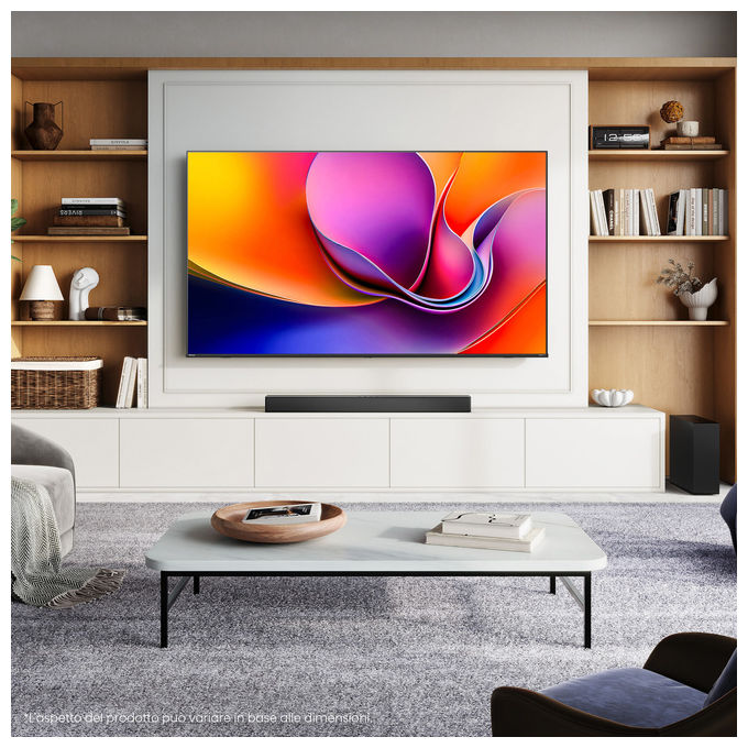 Hisense smart tv 85 pollici 4K, 85A6Q, Direct-LED, Dolby Vision, HDR10+, VIDAA, Game Mode Plus, Wi-Fi, Bluetooth