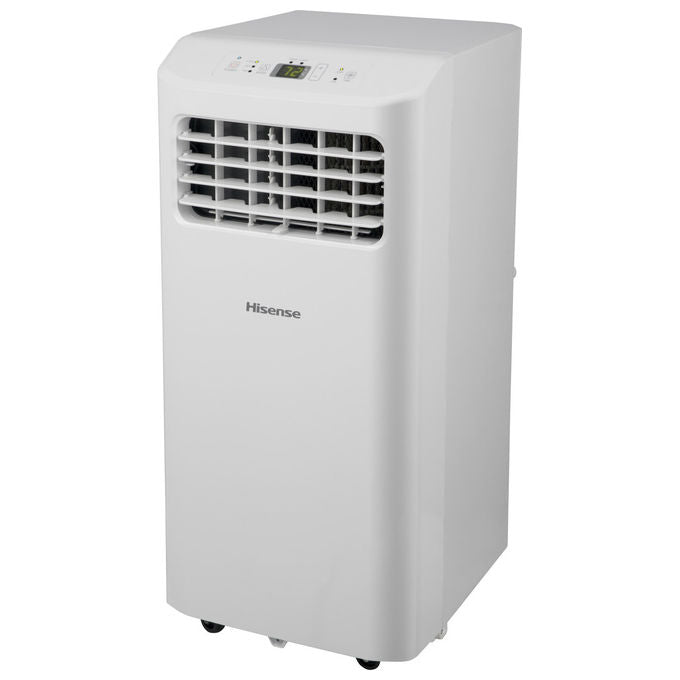 Hisense condizionatore portatile APC07KV, 7000 BTU, classe A, solo freddo, deumidificatore, 51 dB, 18 m², bianco