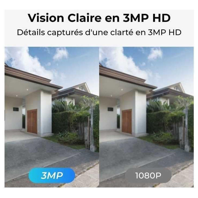 Reolink telecamera wifi esterno a batteria con pannello solare, Argus B320, 3MP, visione notturna, IP65, rilevamento persone