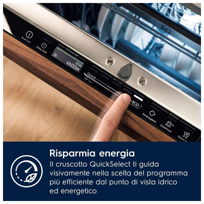 Electrolux EEA28400L Serie 300 Lavastoviglie Incasso 14 coperti Classe C AirDry Inverter 44 dB (82x60x55 cm) colore Nero