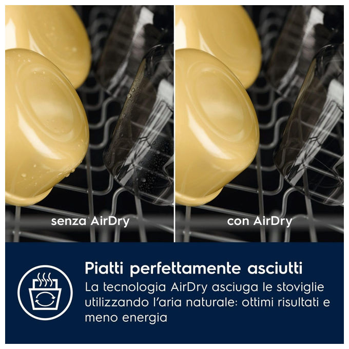 Electrolux EEA28400L Serie 300 Lavastoviglie Incasso 14 coperti Classe C AirDry Inverter 44 dB (82x60x55 cm) colore Nero