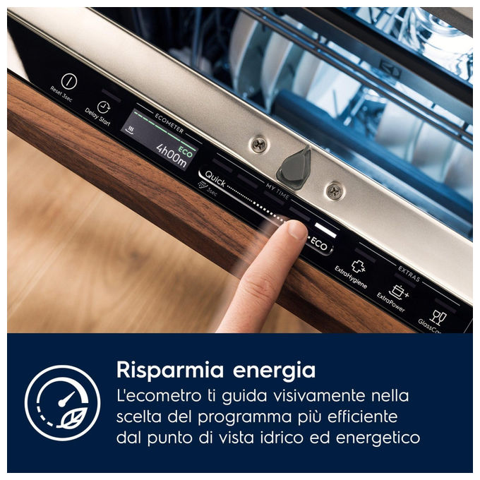 Electrolux EEA28400L Serie 300 Lavastoviglie Incasso 14 coperti Classe C AirDry Inverter 44 dB (82x60x55 cm) colore Nero