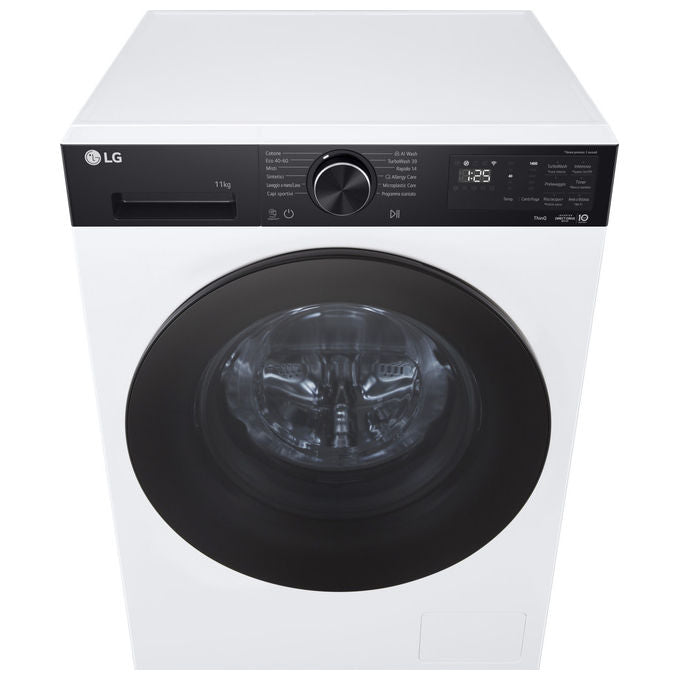 LG F4NX5011TKB Lavatrice Carica Frontale 11 Kg 1400 rpm Classe A TurboWash Steam Wi-Fi (85x60x56.5 cm) colore Bianco