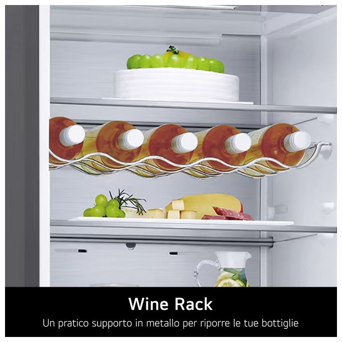 LG GBV5240DEP Frigorifero Combinato 387L Classe D 203cm dB 35 colore Nero